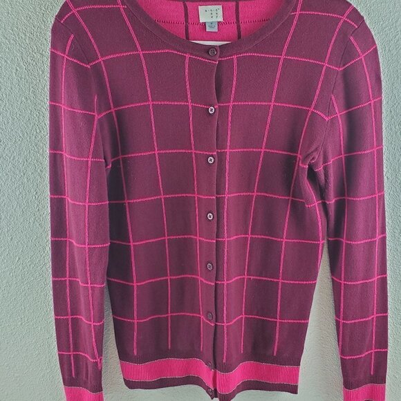 ANDEAWY Plaid Cardigan - Picture 1 of 6
